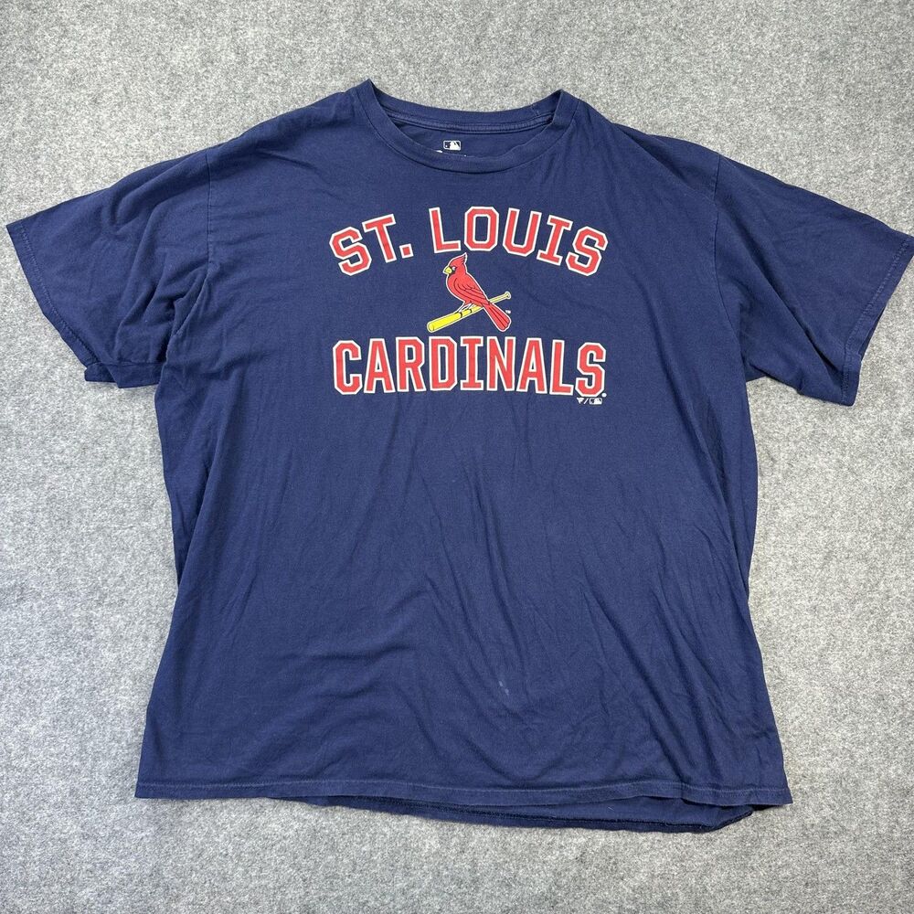 St. Louis Cardinals Shirt Mens 2XL Blue MLB Baseball Fanatics Short Sleeve Tee